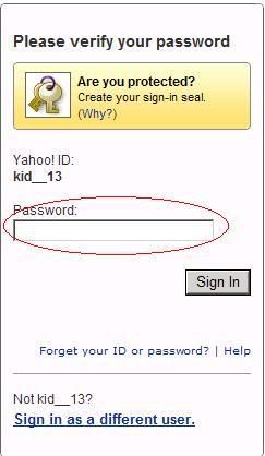 Các cách đổi Password (mật khẩu) Yahoo, nick chat Các cách đổi Password (mật khẩu) Yahoo, nick chat