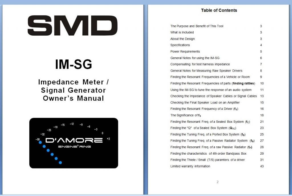 Im Sg Owner S Manual Available For Download D Amore Engineering High Quality Car Audio Installation Tools Accessories 1 Car Audio Enthusiast Forum In The World Smd Meade916