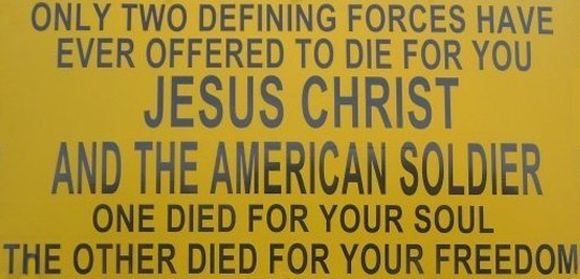 Jesus Christ and the American Soldier quote by Irene Whiteside, Irene Whiteside is quoted as the author of this heartfelt message. Only two defining forces have ever offered to die for you. Jesus Christ and the American Soldier. One died for your soul. The other died for your freedom. This image is featured in the Conspiracy Paranormal blog article titled Memorial Day 2012 Commemorates Past, Present, and Future Americans, posted May 28, 2012. Visit conspiracyparanormal. blogspot.com for unique perspectives on Conspiracy Theories and Paranormal Phenomena.