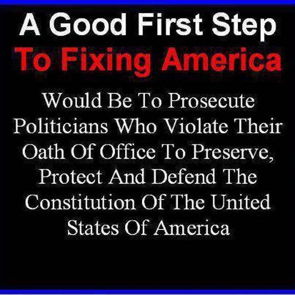 good first step to fixing america - prosecute politicians who violate oath photo goodfirststeptofixingamericaprosecutepoliticianswhoviolateoath_zps252343a6.jpg
