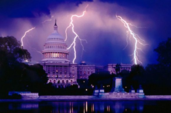 Matt Barber WND God Will Not Be Mocked Lightning Storm over Washington DC