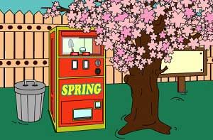 Vending Machine Under the Cherry Tree ninjamotion solution