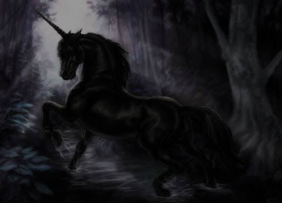 evil black unicorn