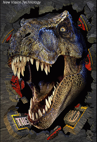 3D目の錯覚画像「恐竜」