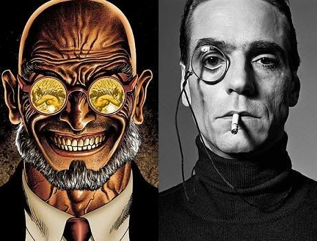 Jeremy Irons as Hugo Strange You may know Irons from The Merchant of Venice. - HugoStrange