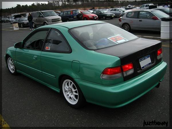99 MiDoRi GrEeN Ek CoUpE This is for pierre93 w my color on a hatch lol