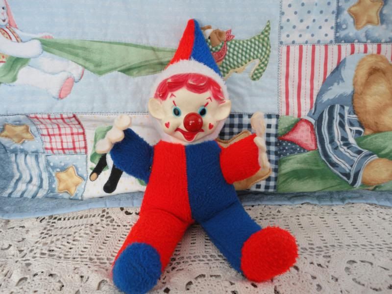 Antique REGAL TOY Wind Up Nose Musical CLOWN eBay