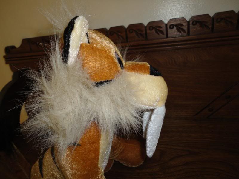 saber tooth tiger plush