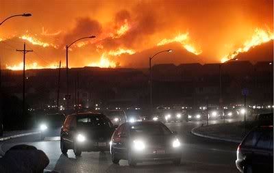 SoCal hills on fire in the news