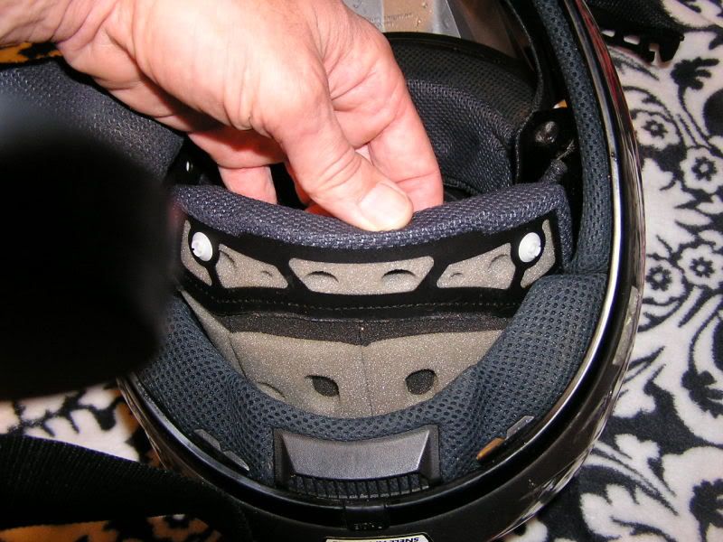 SHOEI HELMET LINER HELP Tech Help/Race Shop Motocross Forums