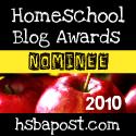 Homeschool Blog Awards Nominee Button