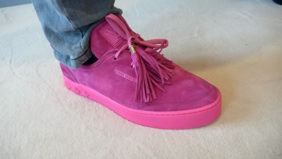 Kanye West Pink Louis Vuitton shoes