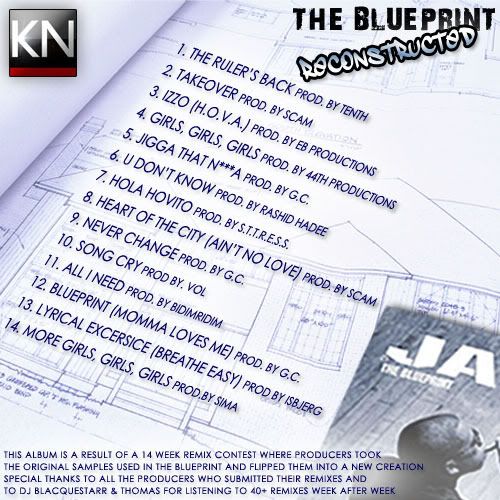 Jay-Z - The Blueprint Reconstructed back cover