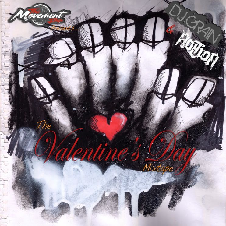 DJ Grain & Notion's Valentine's Day Mixtape front cover