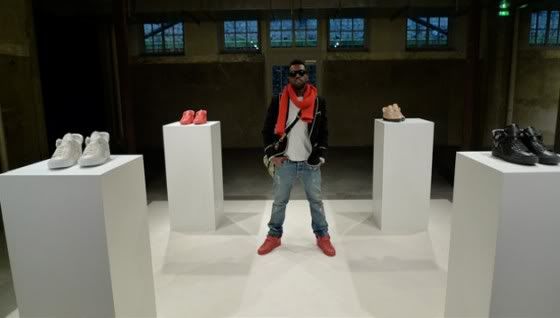 Kanye West and his Louis Vuitton kicks