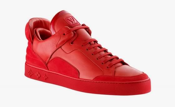 Kanye West Red Louis Vuitton shoes