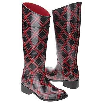 plaid wellies