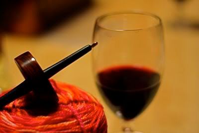 wine wool spindle