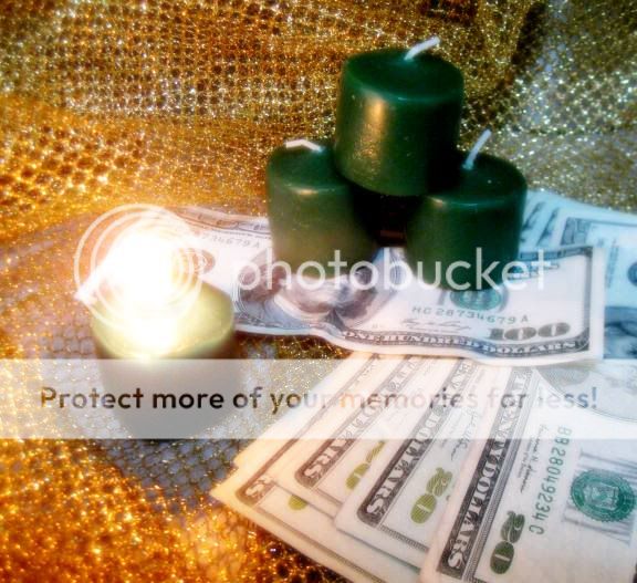 This offering is for a Special Spelled Candle to draw strong money 