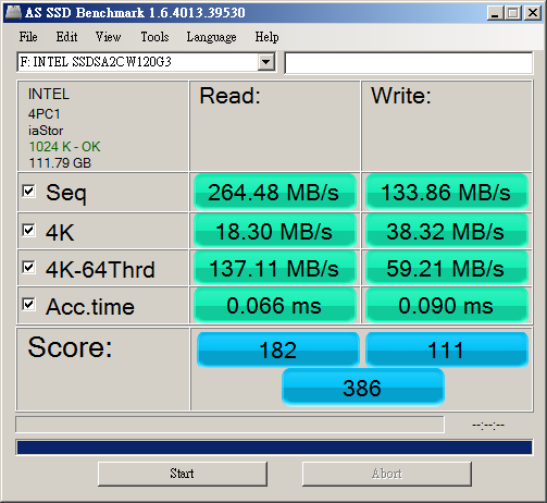 intel 320 ssd crystal disk mark