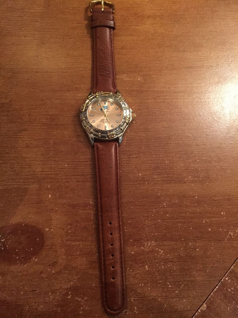 Mens Nike Air Just Do It Quartz Watch Made in USA Leather ...