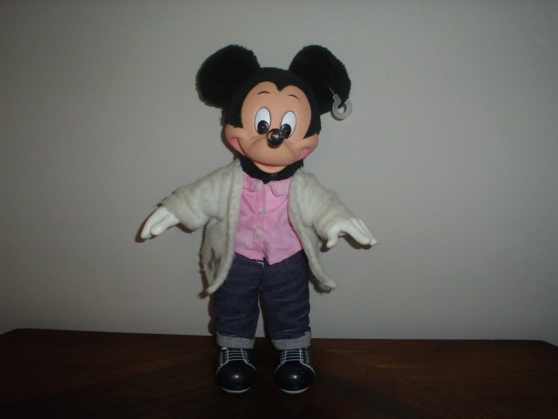 vintage mickey mouse stuffed doll