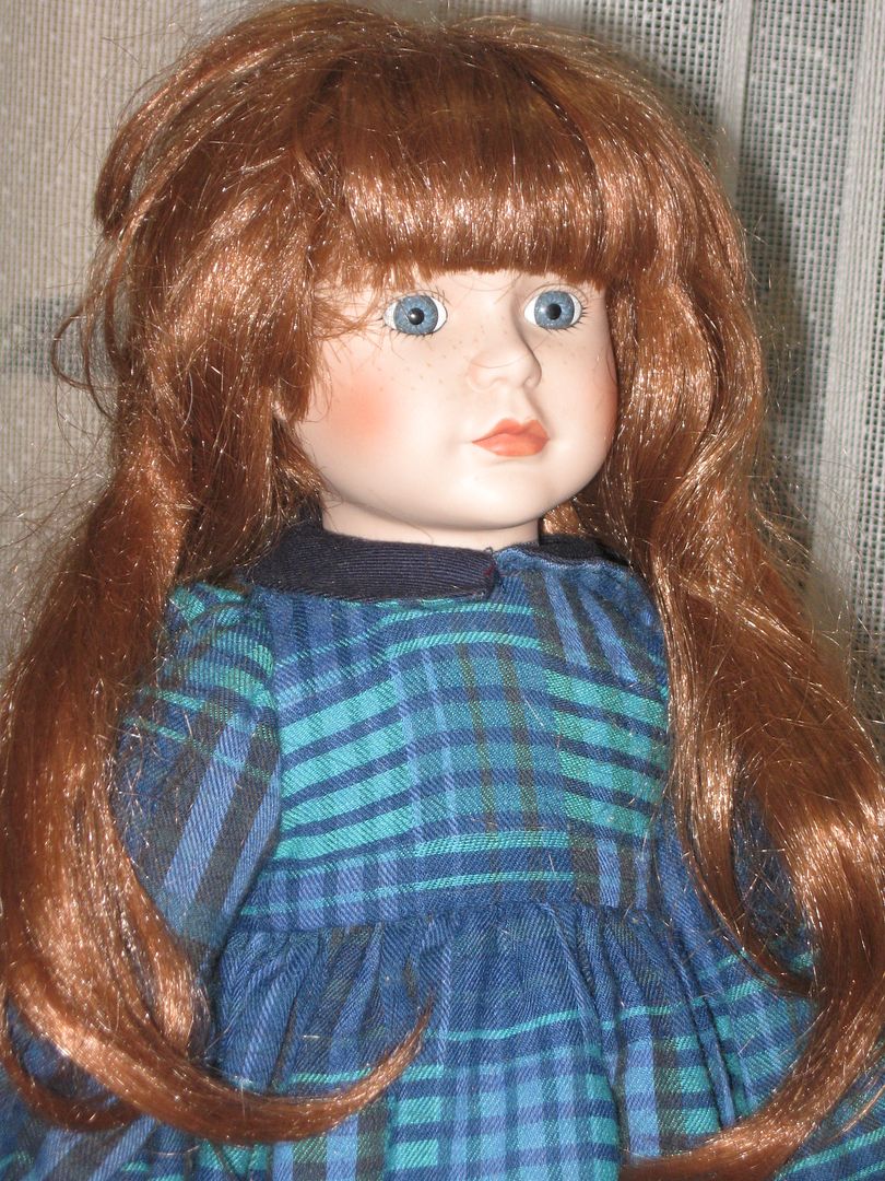 Vintage Porcelain Red Hair Doll Colleen 1992 YLM Europe 40 CM | Jadees ...