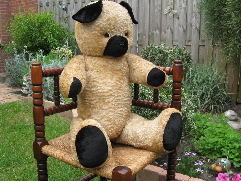 jointed teddy bear with growler