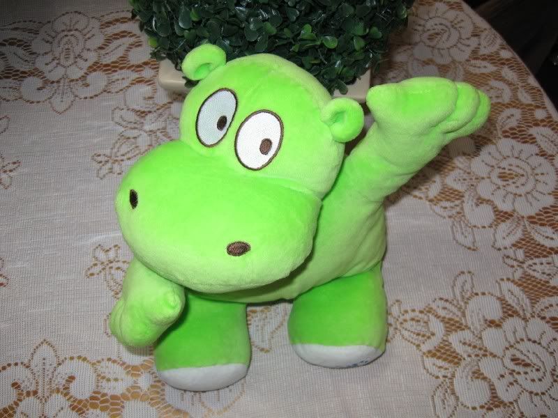 HUGGIES Green Hippo Stuffed Baby Toy Brand New In Bag 12 Inch RARE ...
