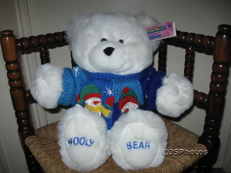 Chad Valley UK 18 Inch Wooly Teddy Bear in Snowman Sweater | Jadees ...