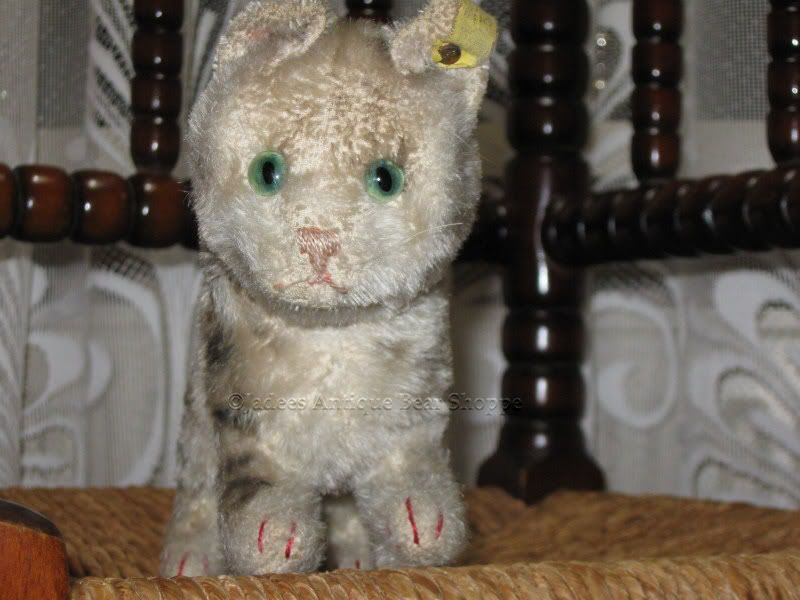 Steiff Antique FF Button Standing Tabby KF 1317,0 1936 43 + Rare 