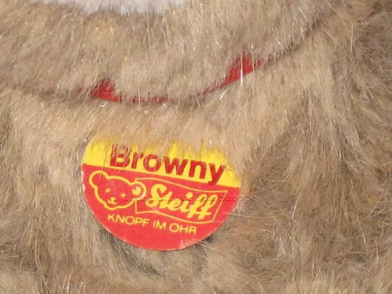 Steiff Browny Bear 1445/12 1977 KFS ALL IDS Rare