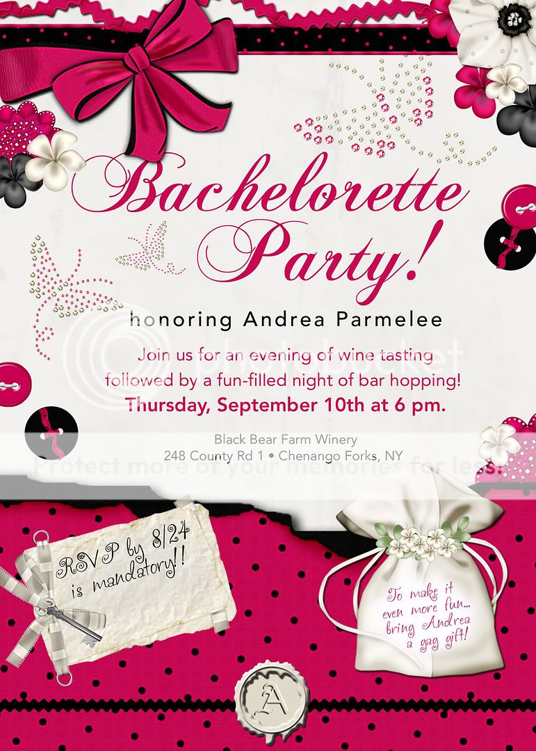 Personalized Bachelorette Party Invite  