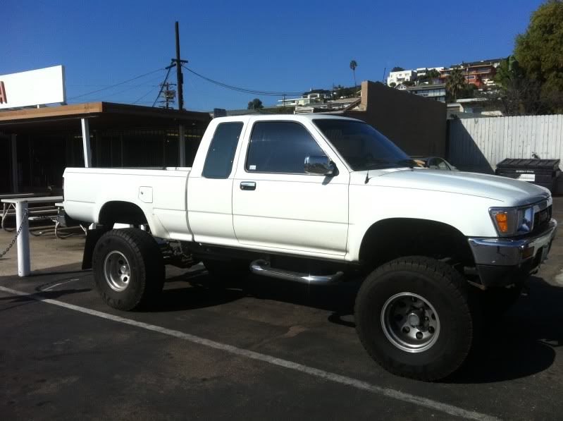 CA 91 toyota pickup v6 extra cab 4x4 5spd lifted san diego wtt - Honda ...