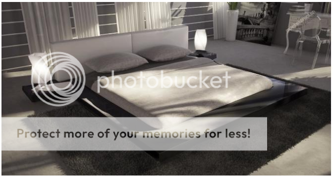modern minimalist platform bed black high gloss finish headboard 
