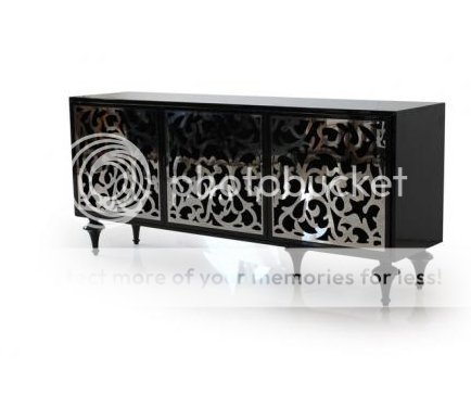 AMBRA 3 Door modern Buffet UNIT stainless steel design Cabinet  