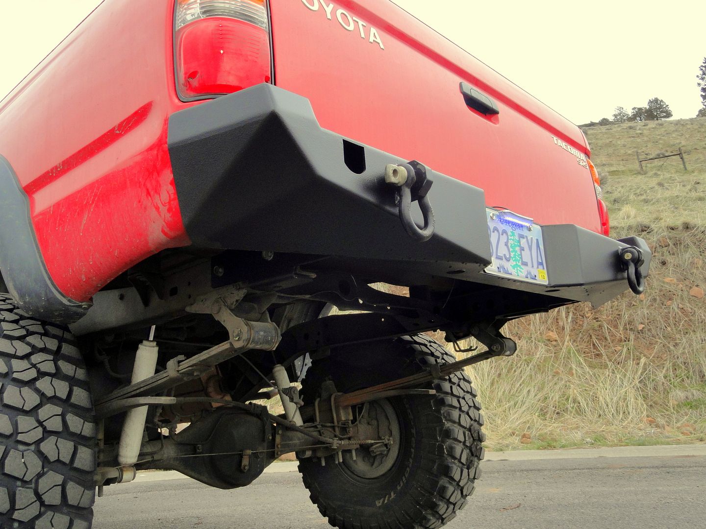 Relentless Fab. '96-2004 Tacoma Rear plate bumper | Tacoma ...